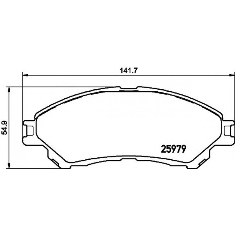 2597901 TEXTAR Гальмівні колодки до дисків