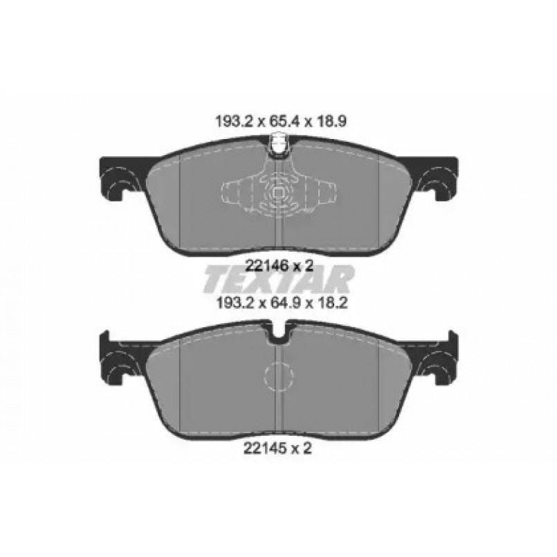 2214601 TEXTAR Гальмівні колодки до дисків