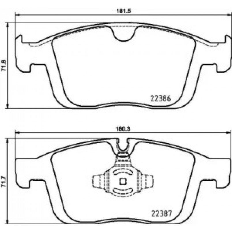 2238601 TEXTAR Гальмівні колодки до дисків