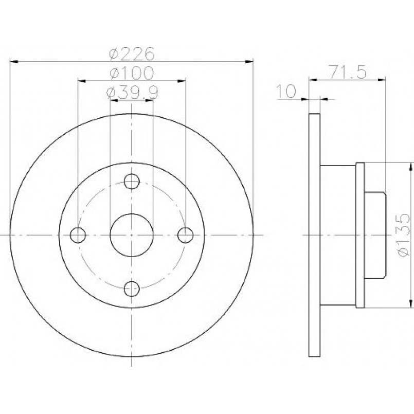 92041803 TEXTAR Диск гальмівний