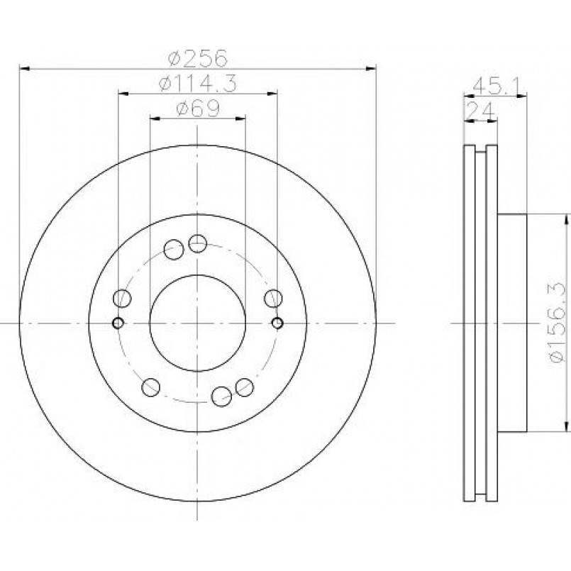 92063000 TEXTAR Диск гальмівний