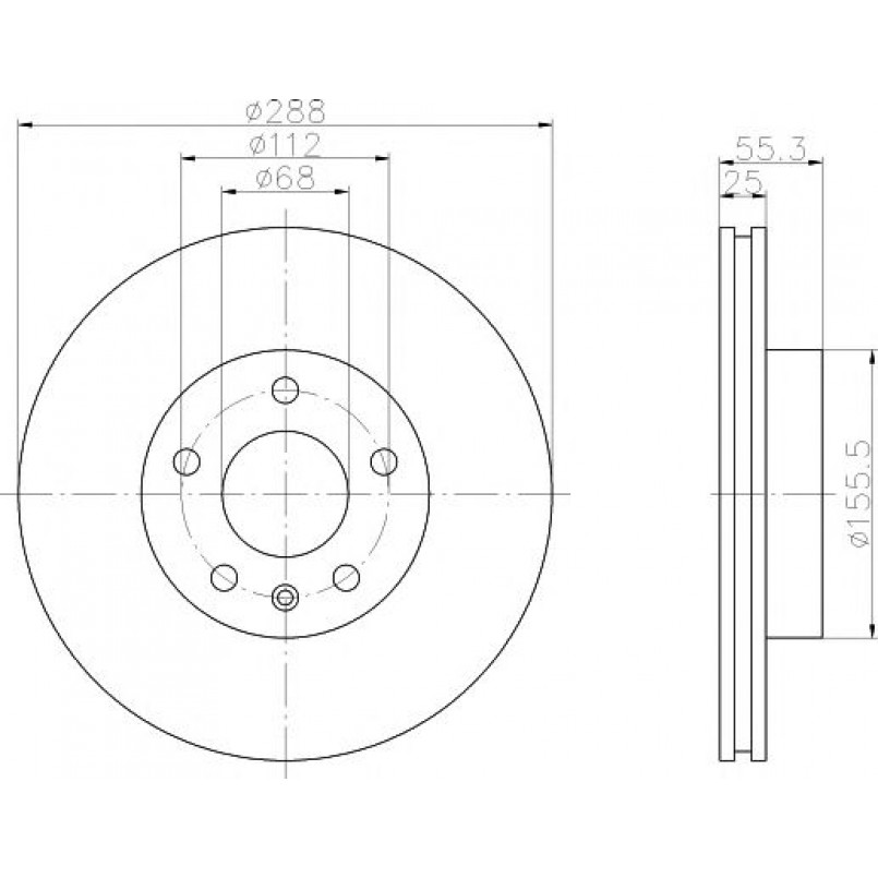92074203 TEXTAR Диск гальмівний