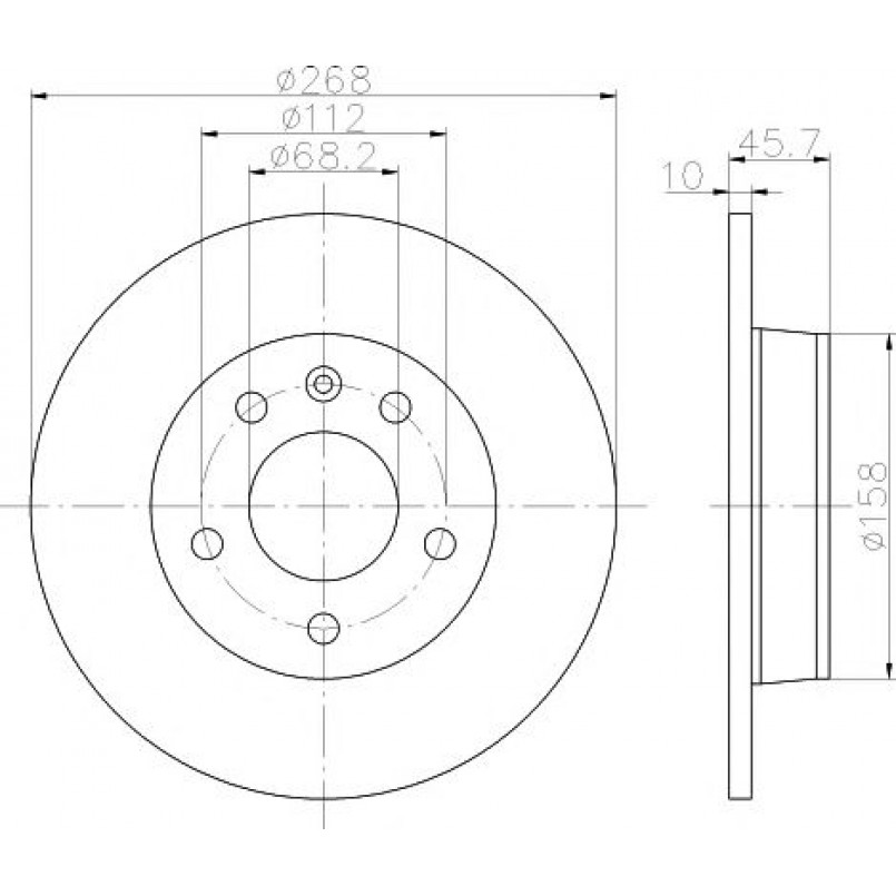 92074303 TEXTAR Диск гальмівний