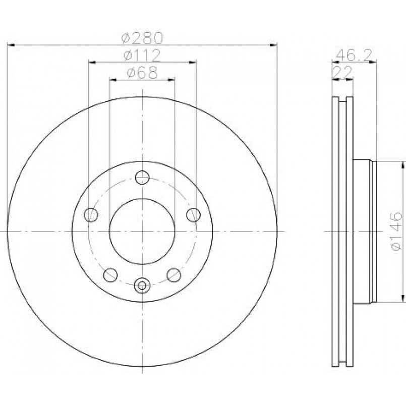92083505 TEXTAR Диск гальмівний
