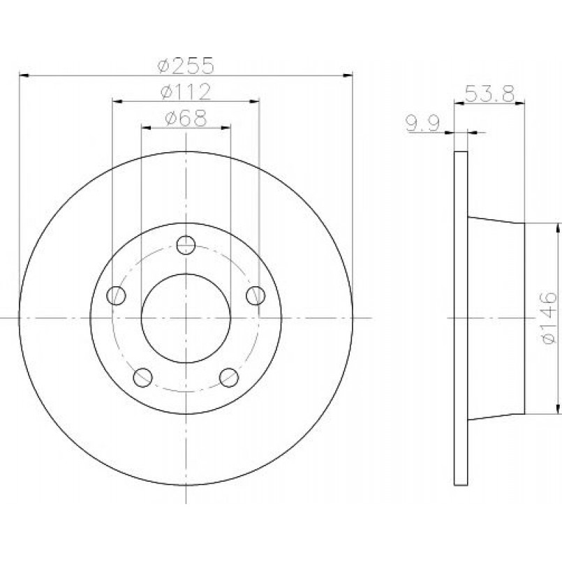 92104103 TEXTAR Диск гальмівний