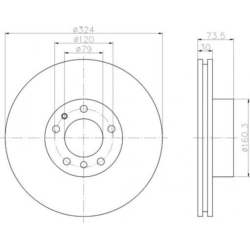 92107105 TEXTAR Диск гальмівний