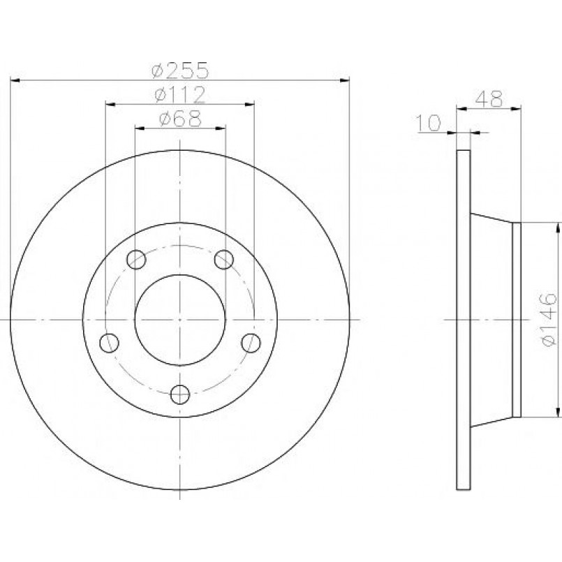 92117303 TEXTAR Диск гальмівний