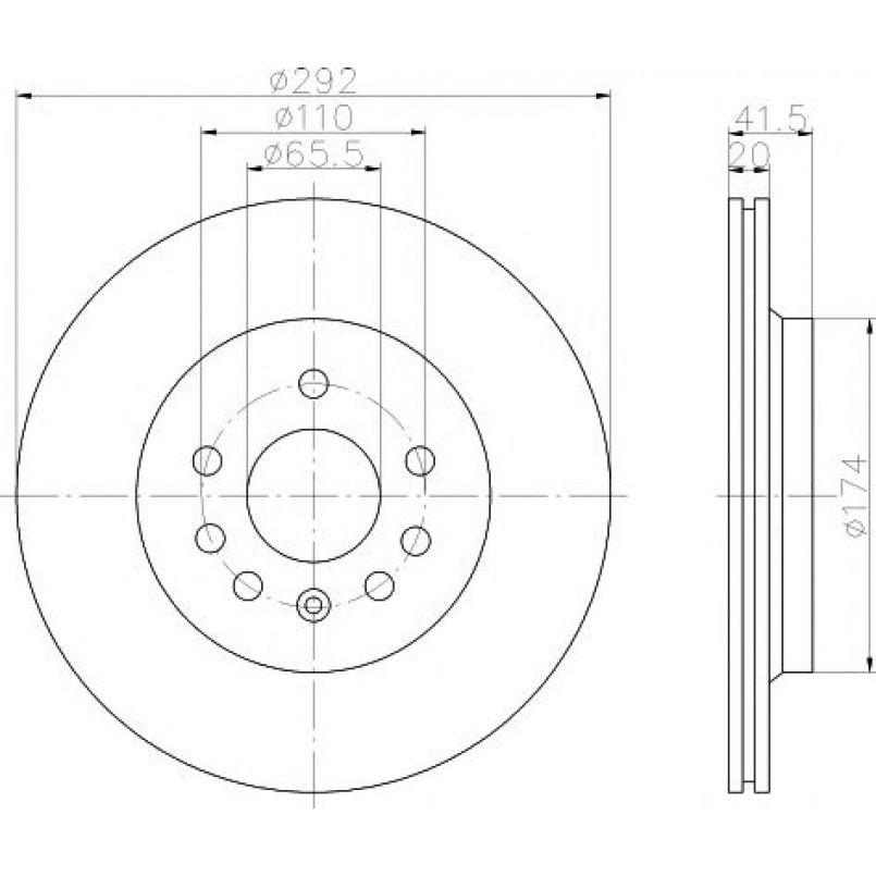 92118403 TEXTAR Диск гальмівний