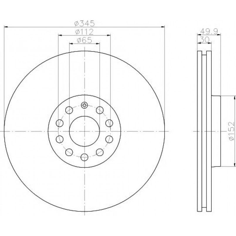 92120603 TEXTAR Диск гальмівний