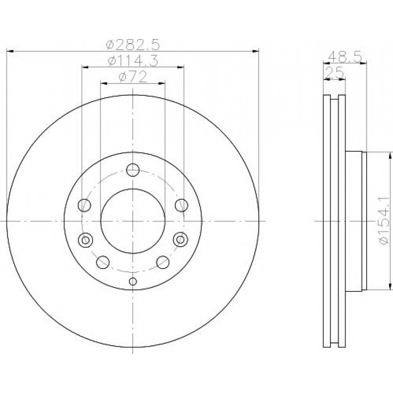 92125503 TEXTAR Диск гальмівний