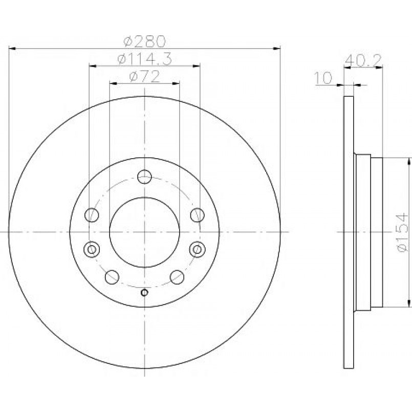 92125603 TEXTAR Диск гальмівний