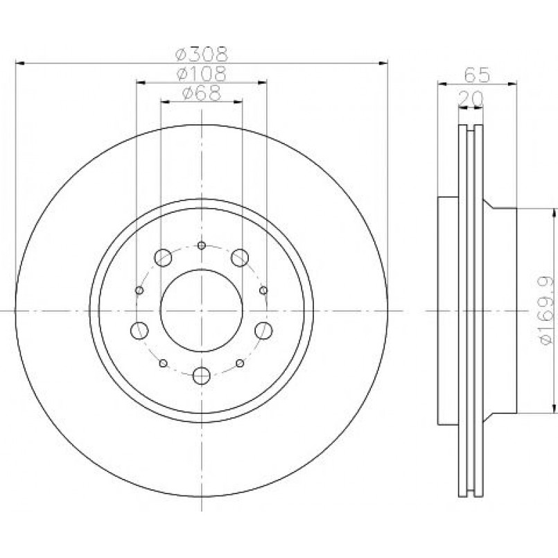 92126803 TEXTAR Диск гальмівний