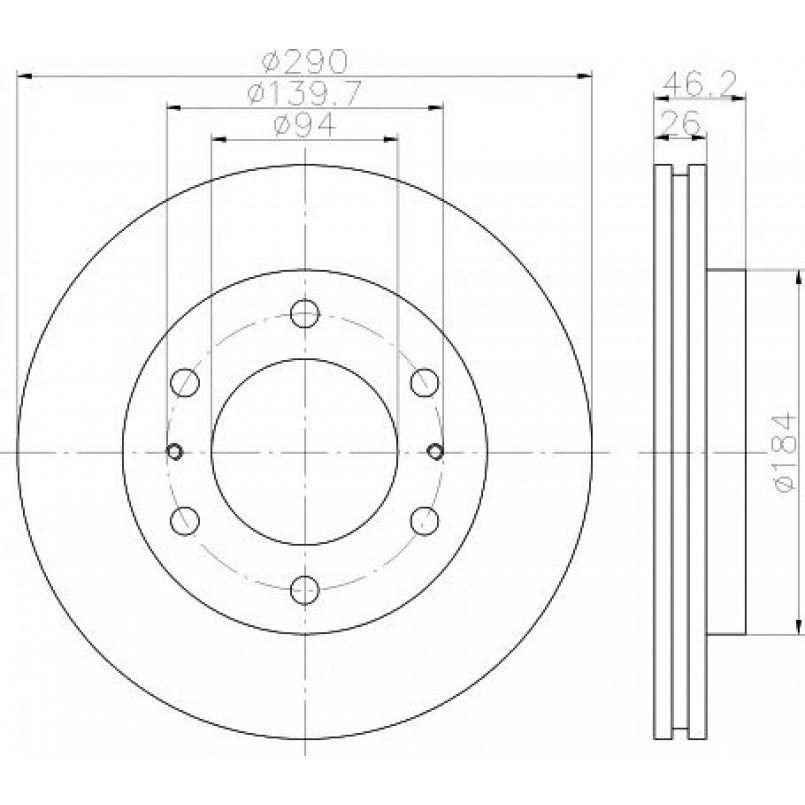 92128803 TEXTAR Диск гальмівний