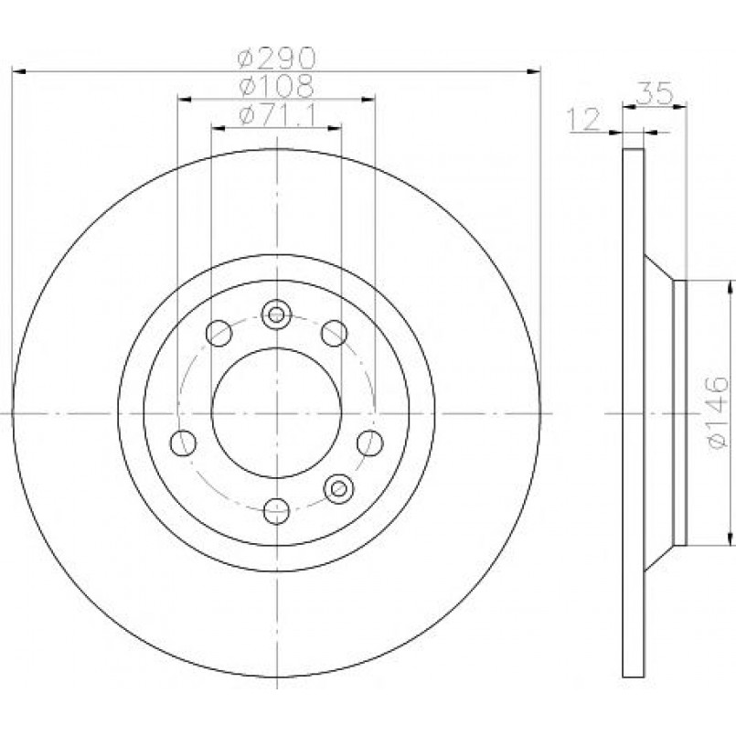 92129603 TEXTAR Диск гальмівний