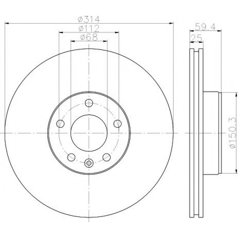 92132205 TEXTAR Диск гальмівний