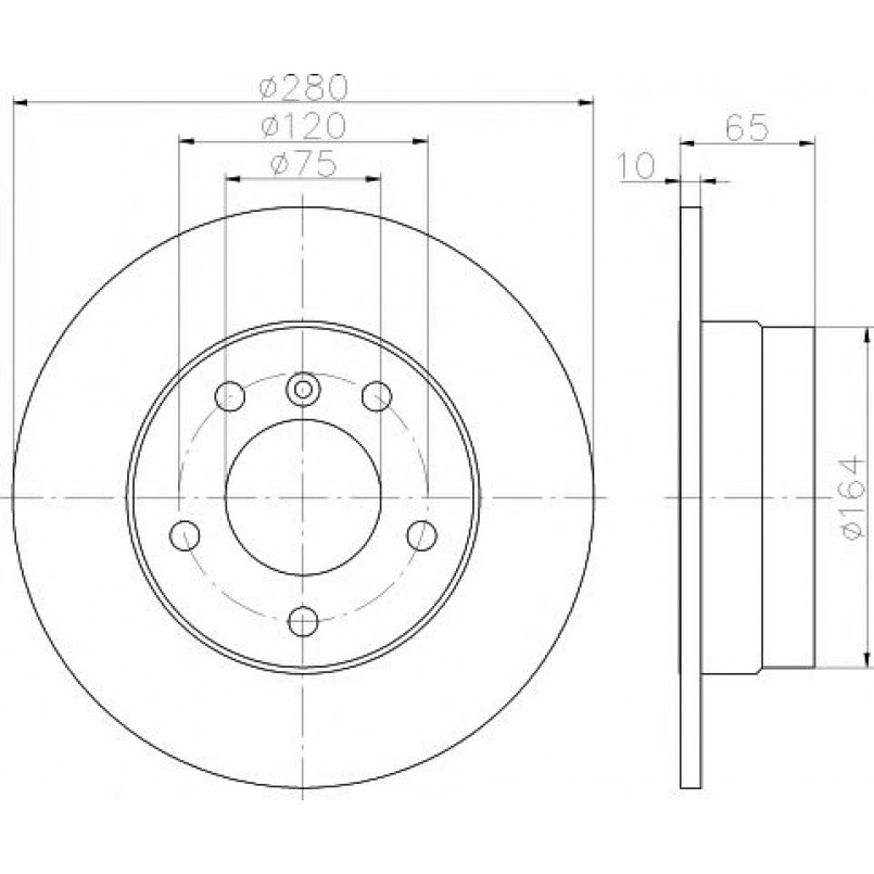 92132903 TEXTAR Диск гальмівний