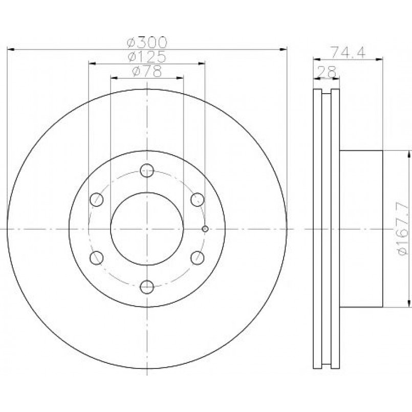 92155900 TEXTAR Диск гальмівний