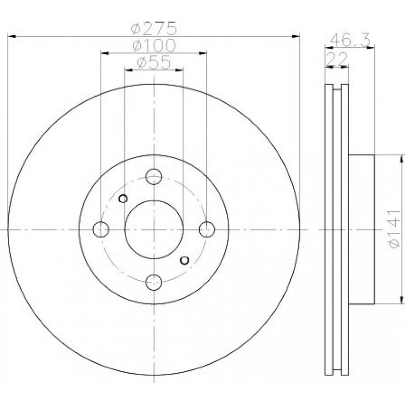 92156200 TEXTAR Диск гальмівний