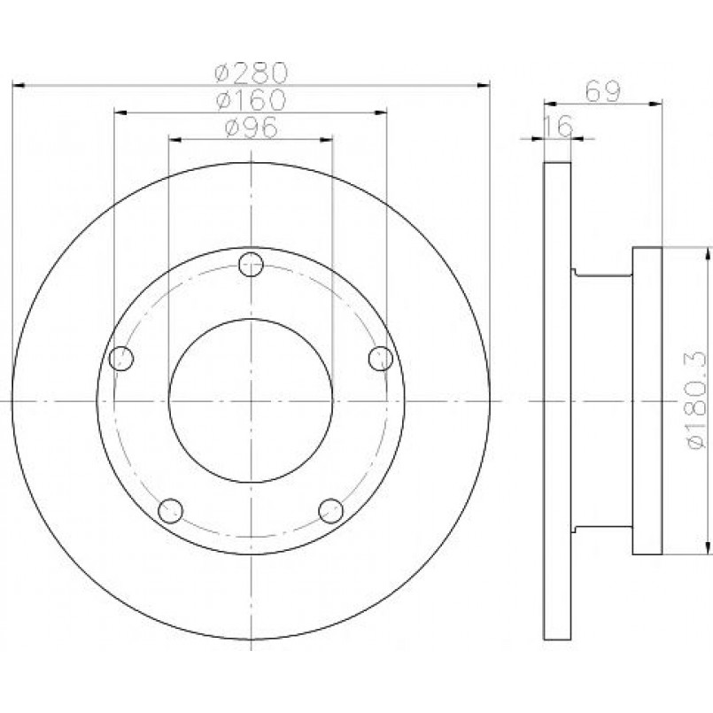 92159100 TEXTAR Диск гальмівний