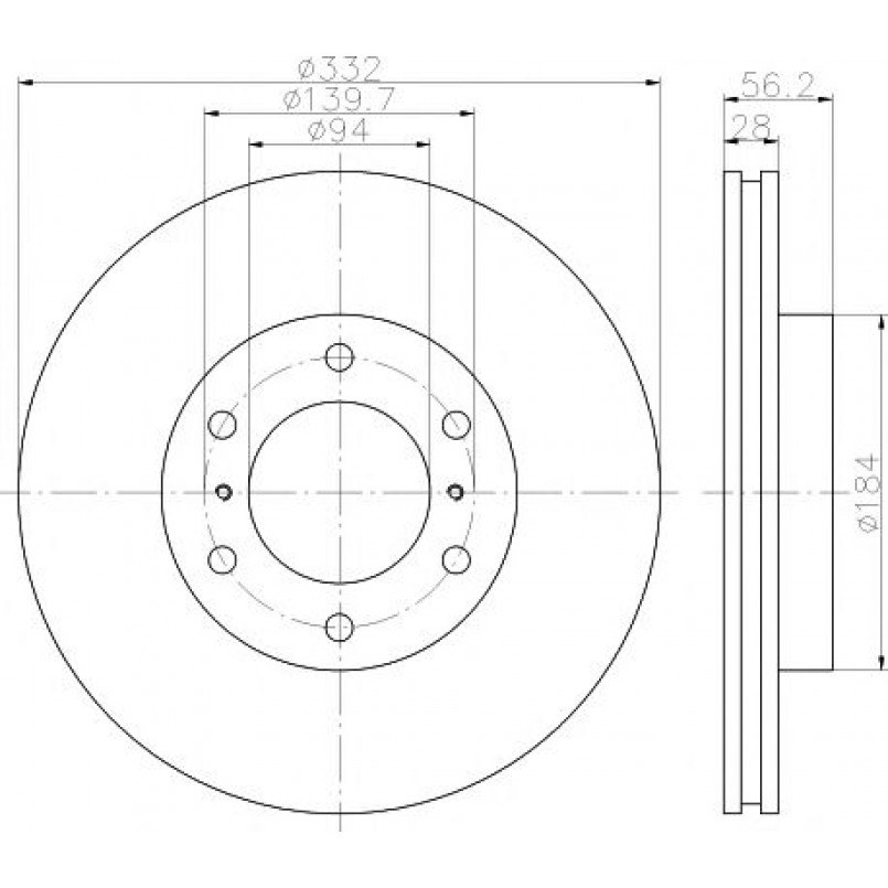 92167203 TEXTAR Диск гальмівний