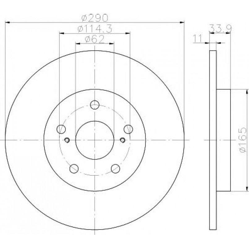 92195200 TEXTAR Диск гальмівний