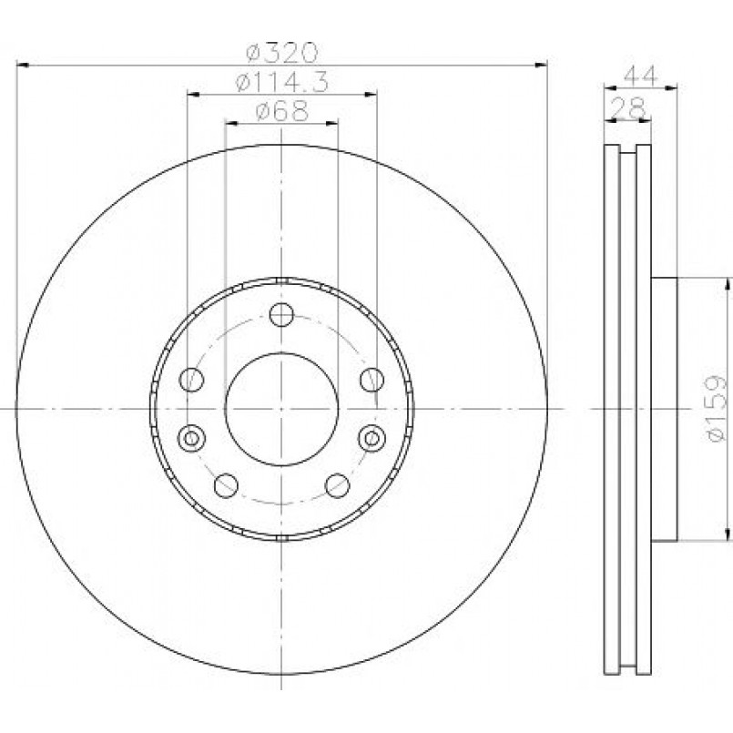 92195403 TEXTAR Диск гальмівний