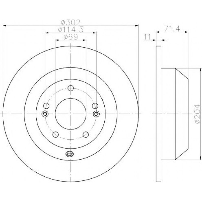 92223403 TEXTAR Диск гальмівний