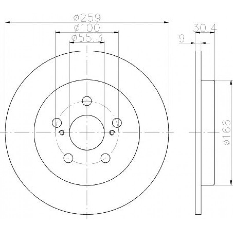 92224003 TEXTAR Диск гальмівний