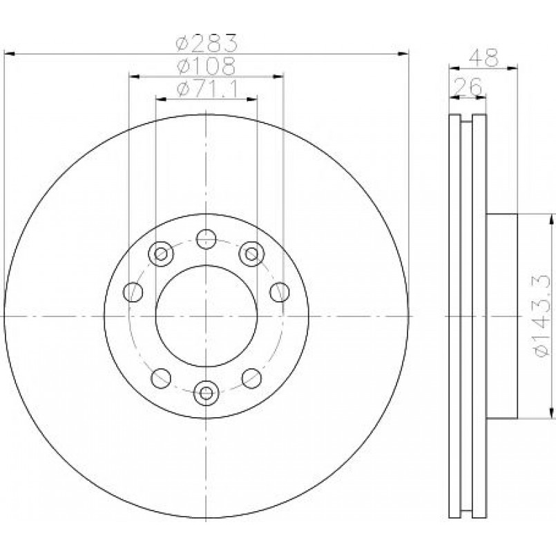92232503 TEXTAR Диск гальмівний