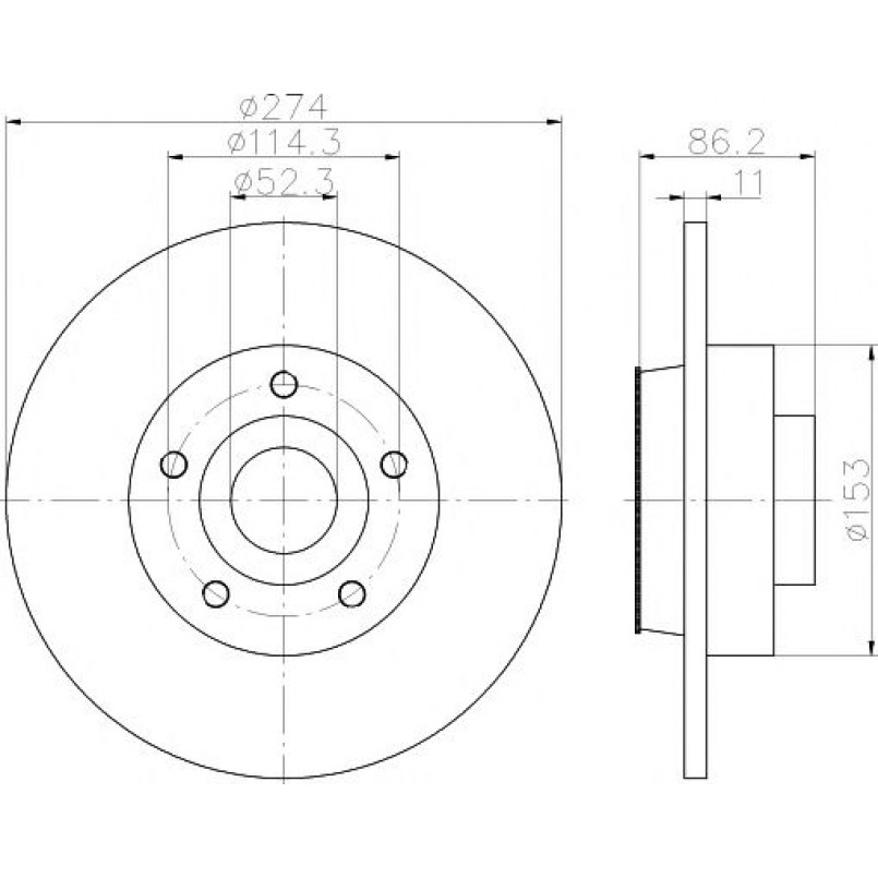 92232603 TEXTAR Диск гальмівний з підшипником та магнітним кільцем