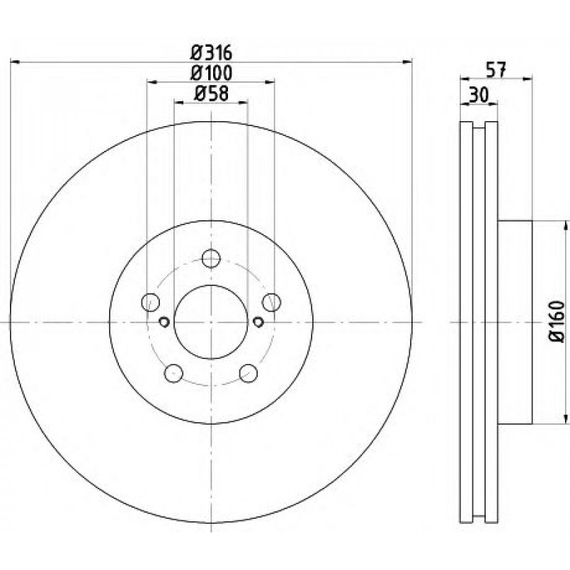 92236503 TEXTAR Диск гальмівний