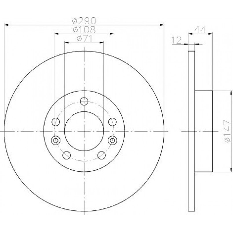 92238003 TEXTAR Диск гальмівний