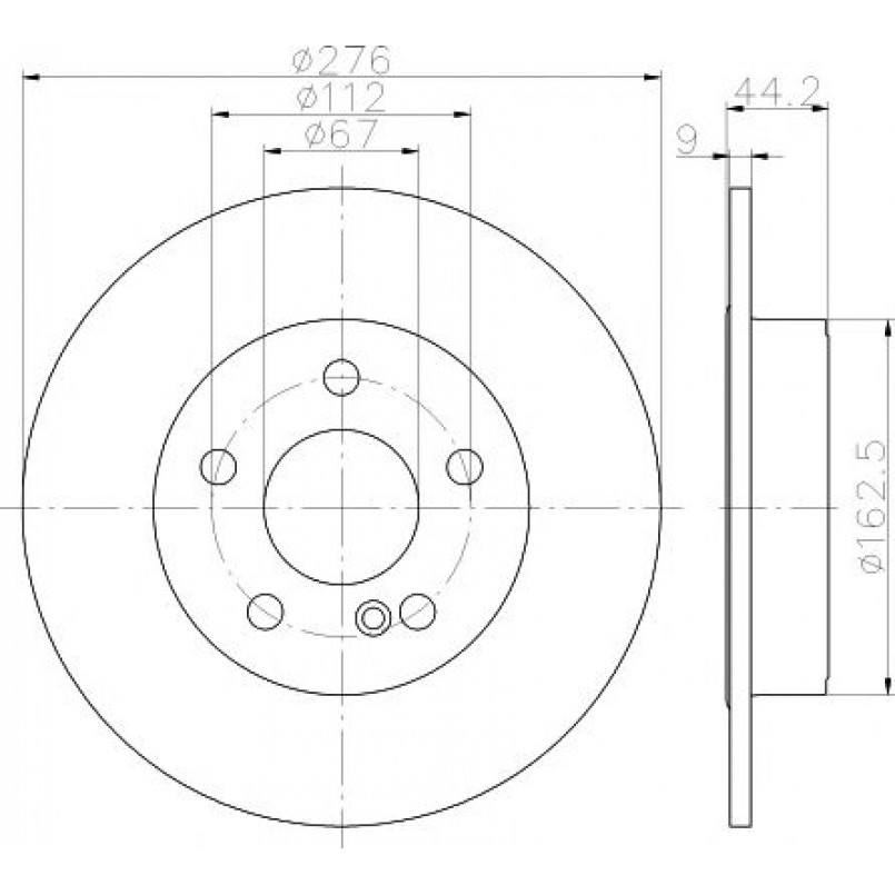 92241303 TEXTAR Диск гальмівний