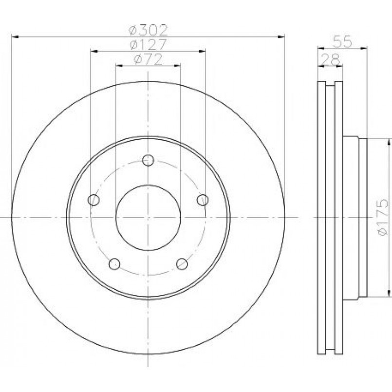 92253303 TEXTAR Диск гальмівний