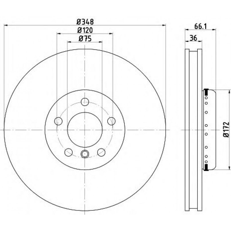 92253825 TEXTAR Диск гальмівний