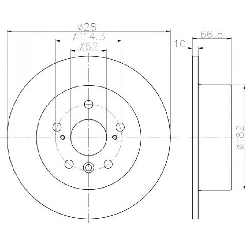 92257803 TEXTAR Диск гальмівний