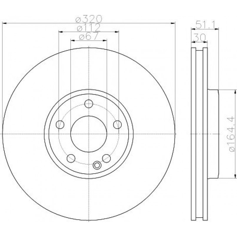 92258003 TEXTAR Диск гальмівний