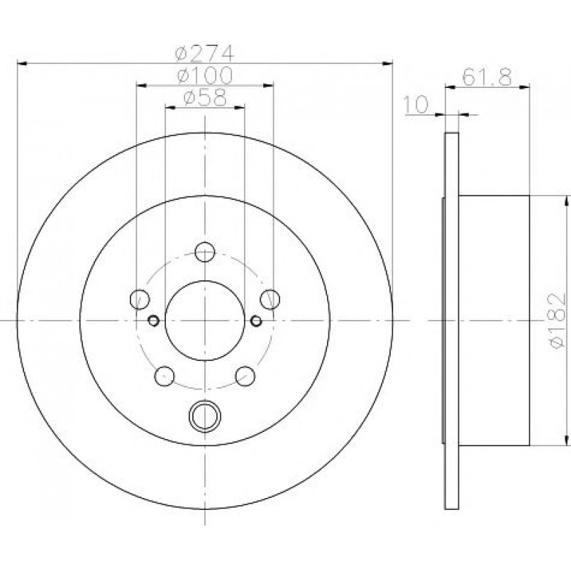 92262003 TEXTAR Диск гальмівний