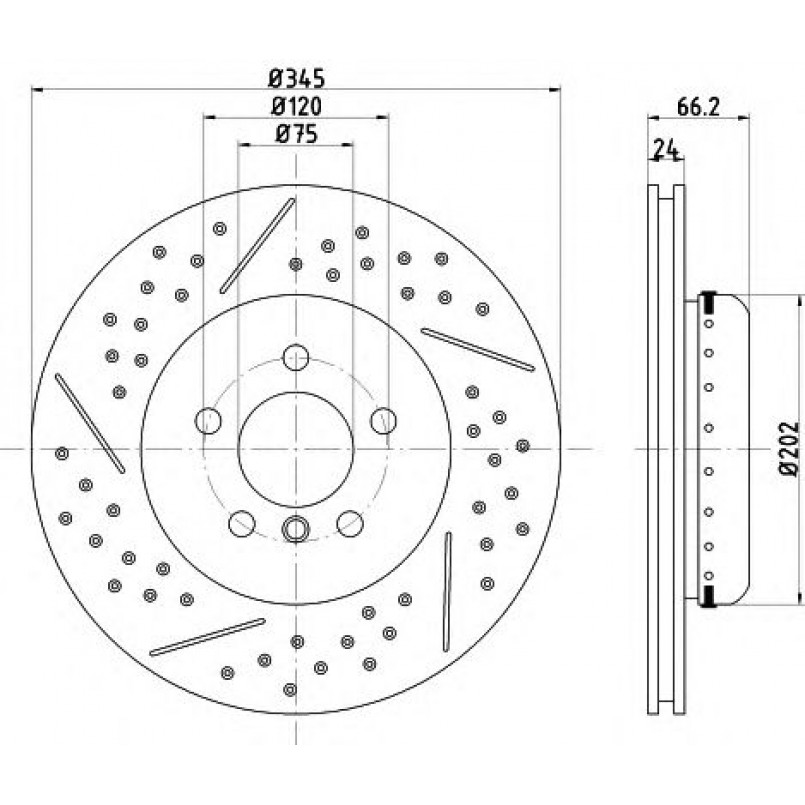 92265525 TEXTAR Диск гальмівний