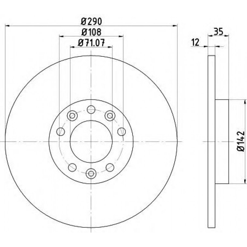 92267303 TEXTAR Диск гальмівний