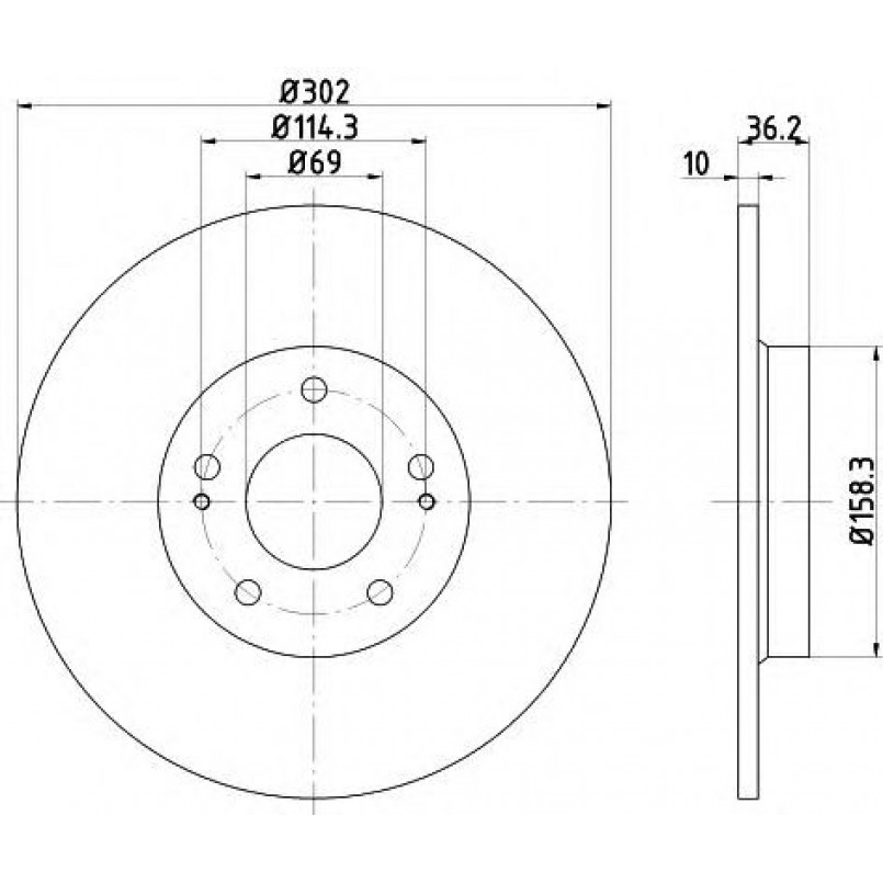 92267403 TEXTAR Диск гальмівний