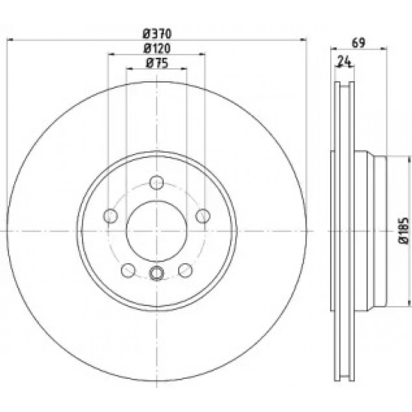 92270003 TEXTAR Диск гальмівний