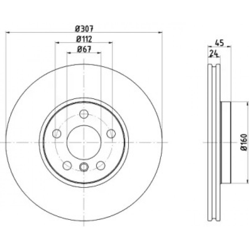 92283603 TEXTAR Диск гальмівний