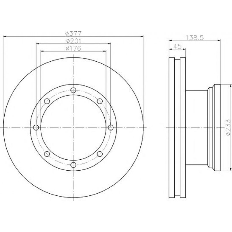 93101500 TEXTAR Диск гальмівний