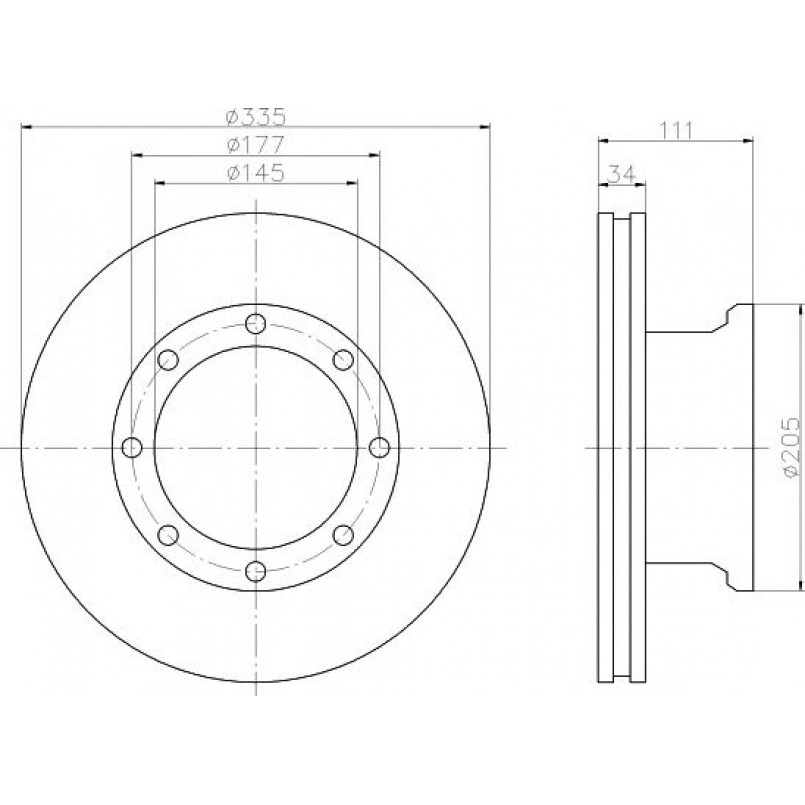 93102300 TEXTAR Диск гальмівний