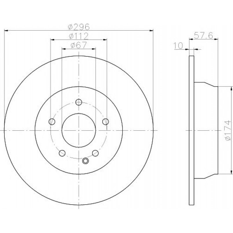 93123503 TEXTAR Диск гальмівний