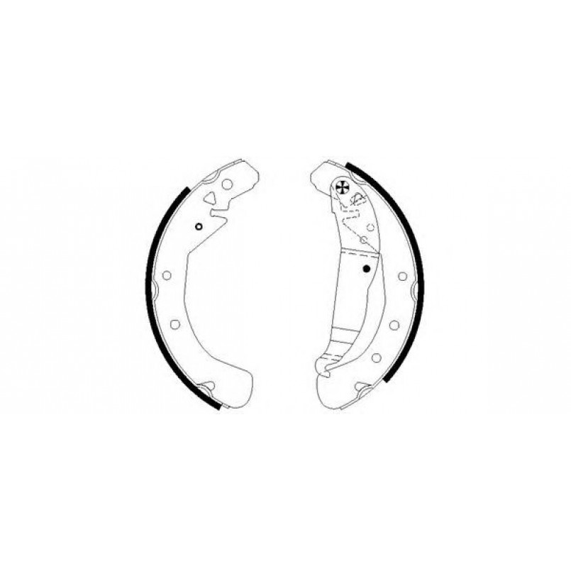 91060100 TEXTAR Гальмівні колодки до барабанів