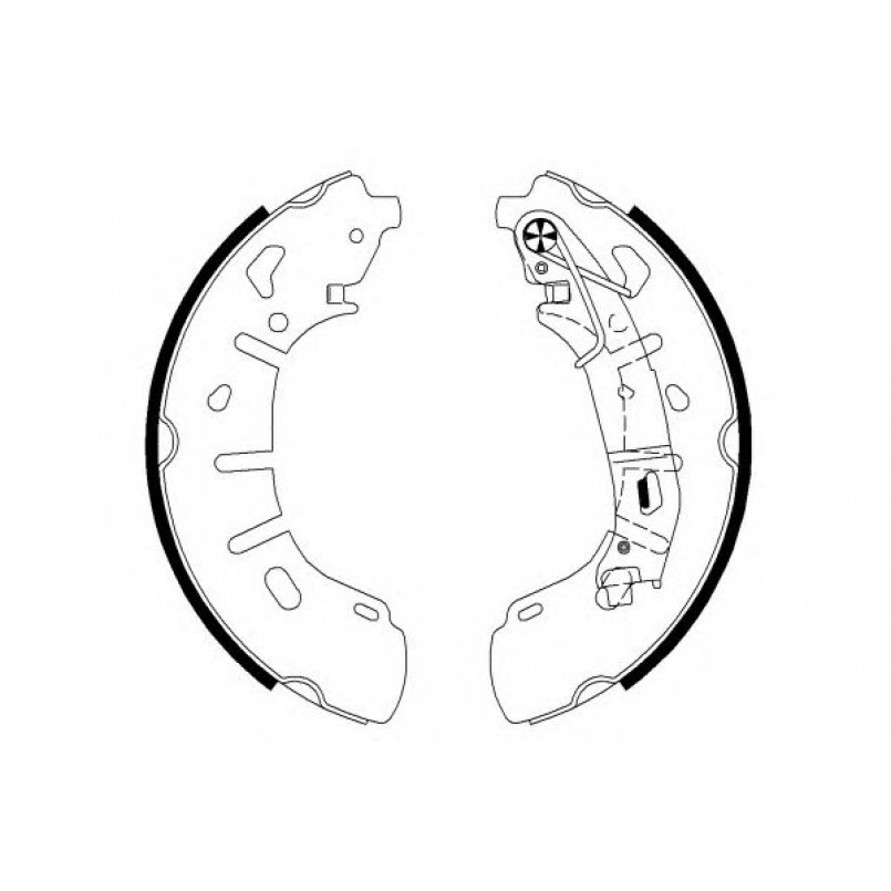 91079300 TEXTAR Гальмівні колодки до барабанів