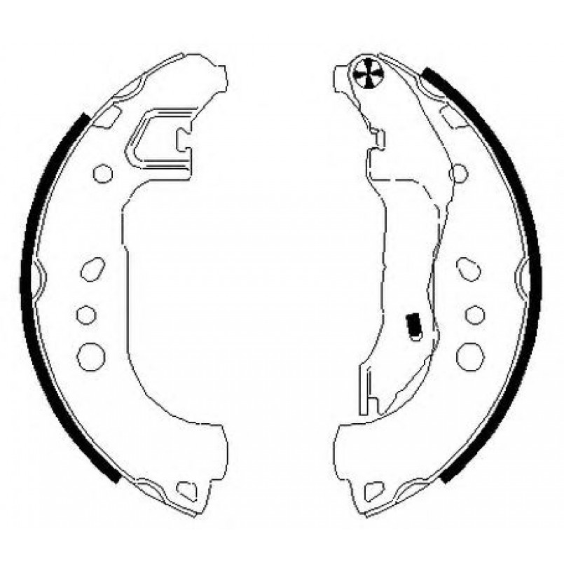 91080100 TEXTAR Гальмівні колодки до барабанів