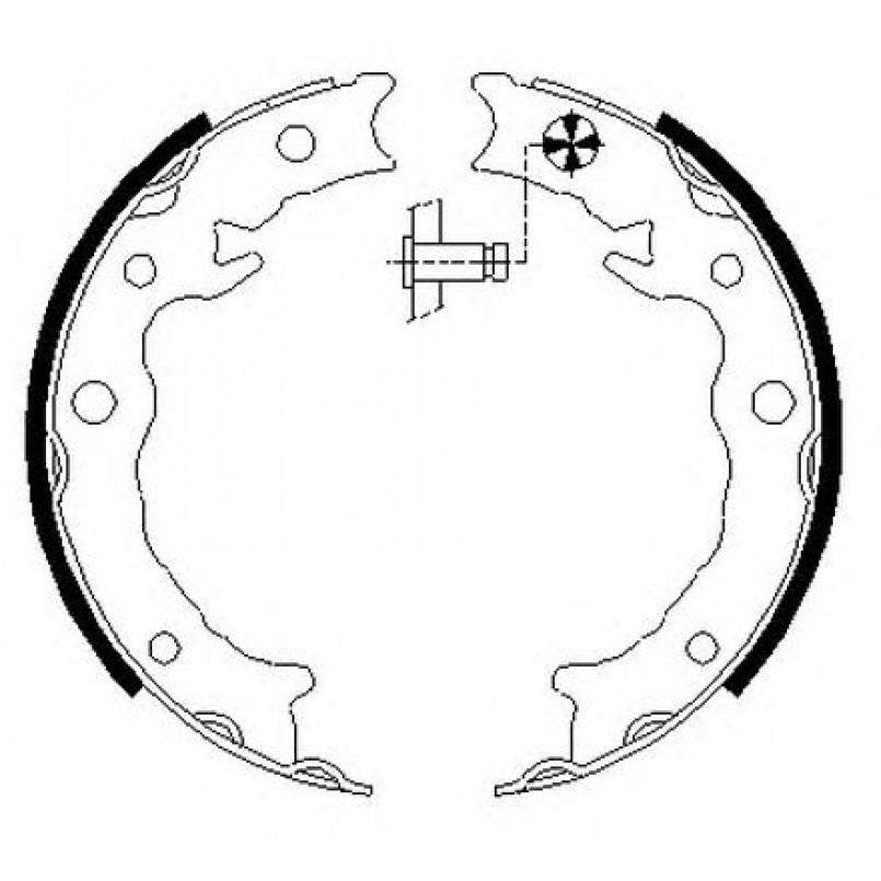 91080500 TEXTAR Гальмівні колодки до барабанів